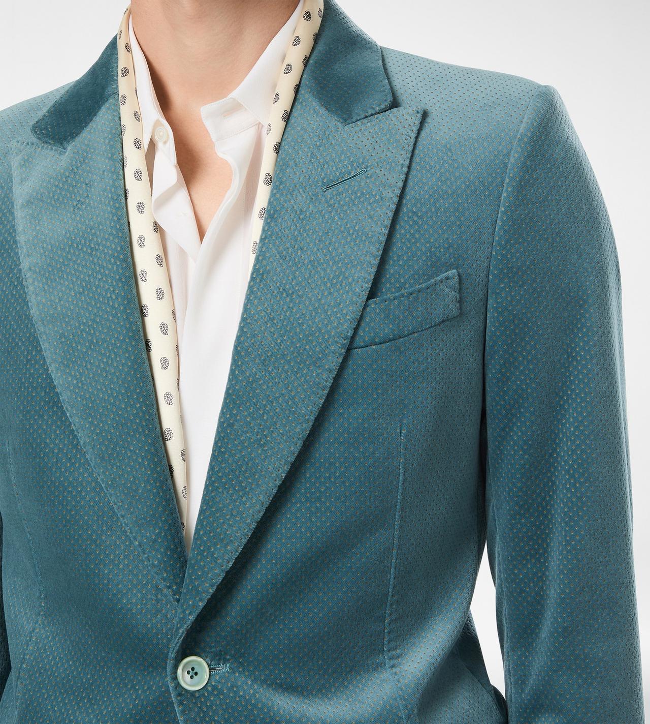 VELVET MICRO POLKA DOT JACKET image number 1