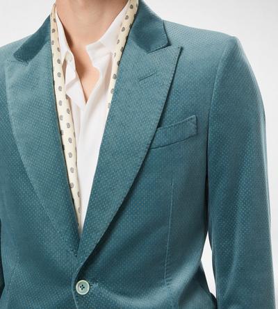 VELVET MICRO POLKA DOT JACKET image number 1