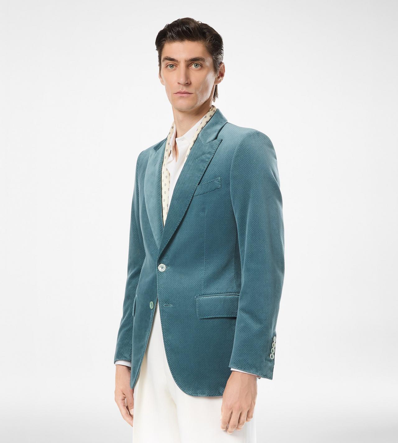 VELVET MICRO POLKA DOT JACKET image number 3