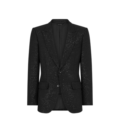SEQUINED LIGHT BOUCLÈ JACKET image number 0
