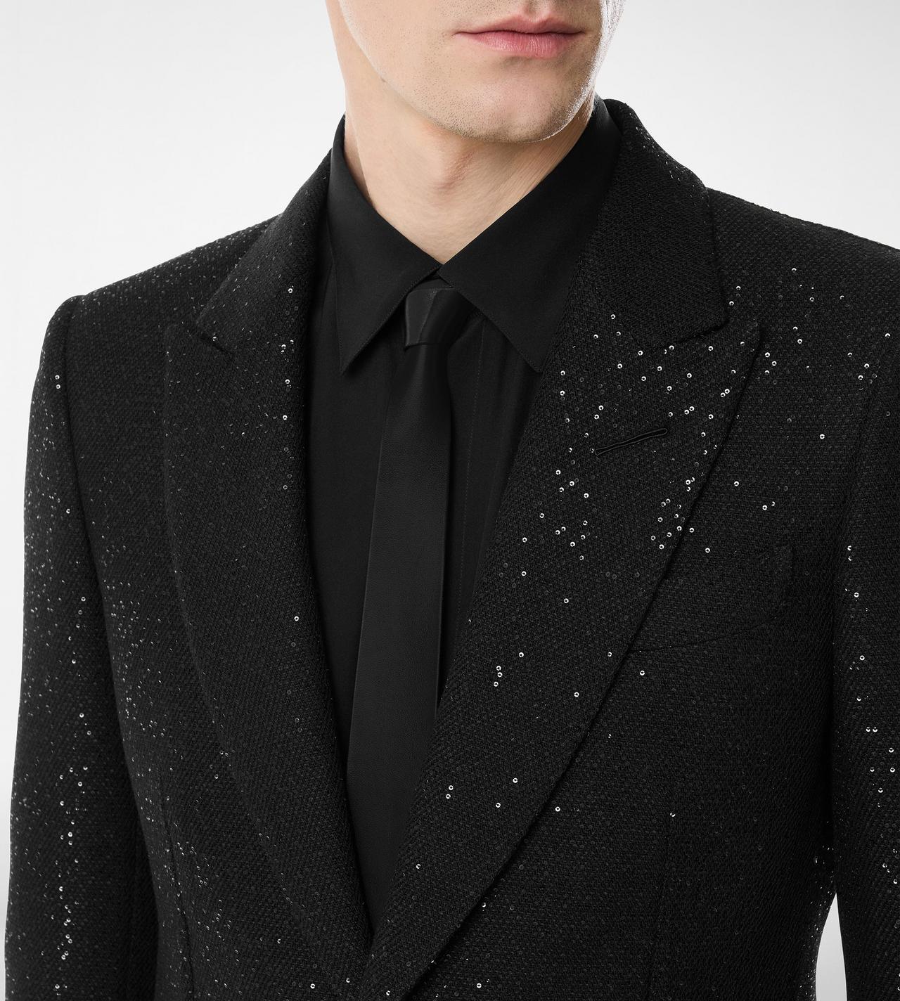 SEQUINED LIGHT BOUCLÈ JACKET image number 1