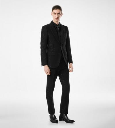 SEQUINED LIGHT BOUCLÈ JACKET image number 4