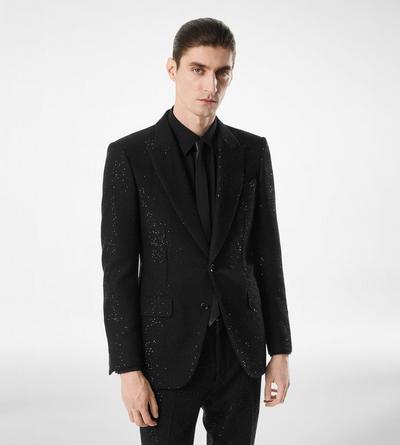 SEQUINED LIGHT BOUCLÈ JACKET image number 2