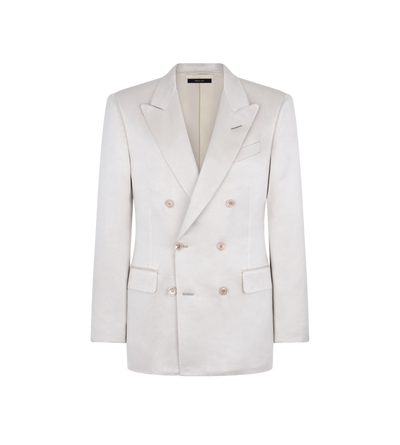 TEXTURED PEACHED SATIN JACKET image number 0