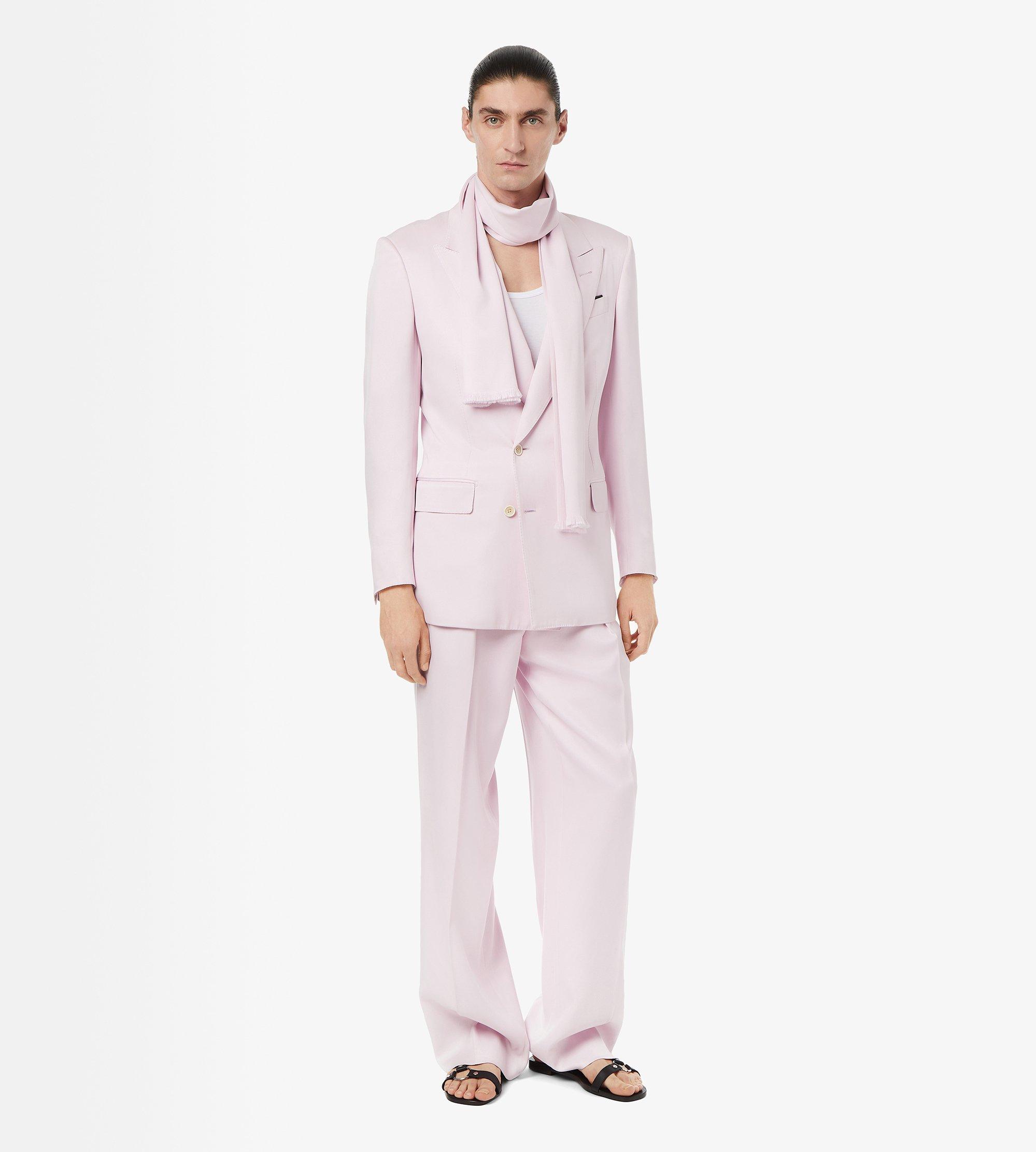 PURE SILK PEACHED GABARDINE JACKET