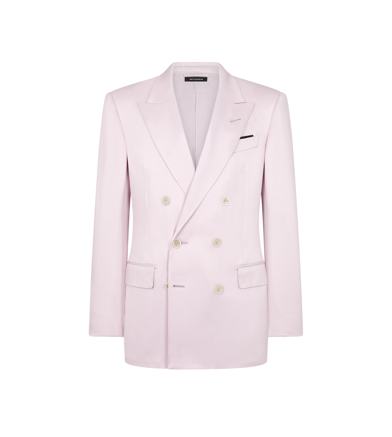 TOM FORD SILK PINK PURE SILK PEACHED GABARDINE JACKET