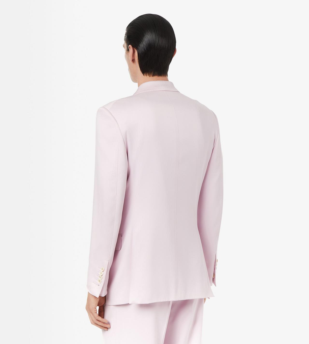TOM FORD SILK PINK PURE SILK PEACHED GABARDINE JACKET