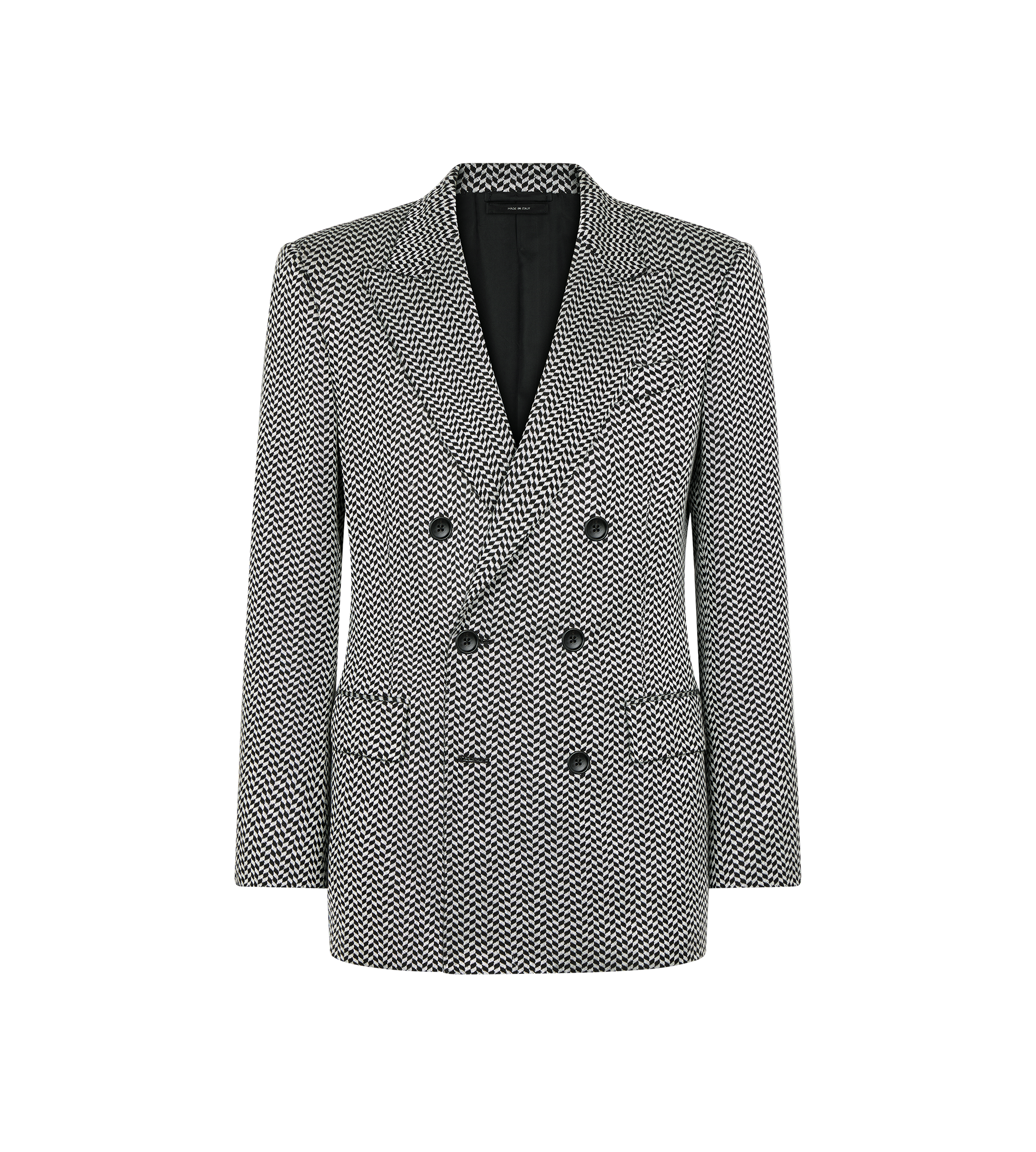 JACQUARD GEOMETRIC DESIGN JACKET