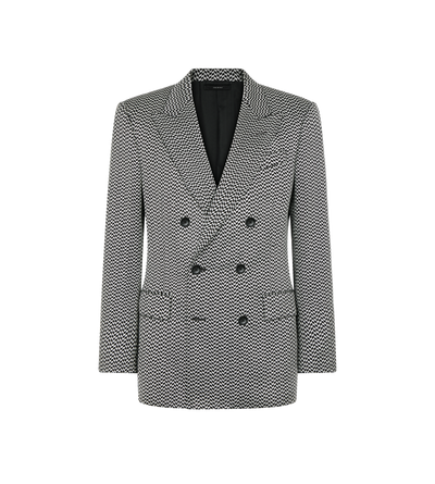 JACQUARD GEOMETRIC DESIGN JACKET image number 0