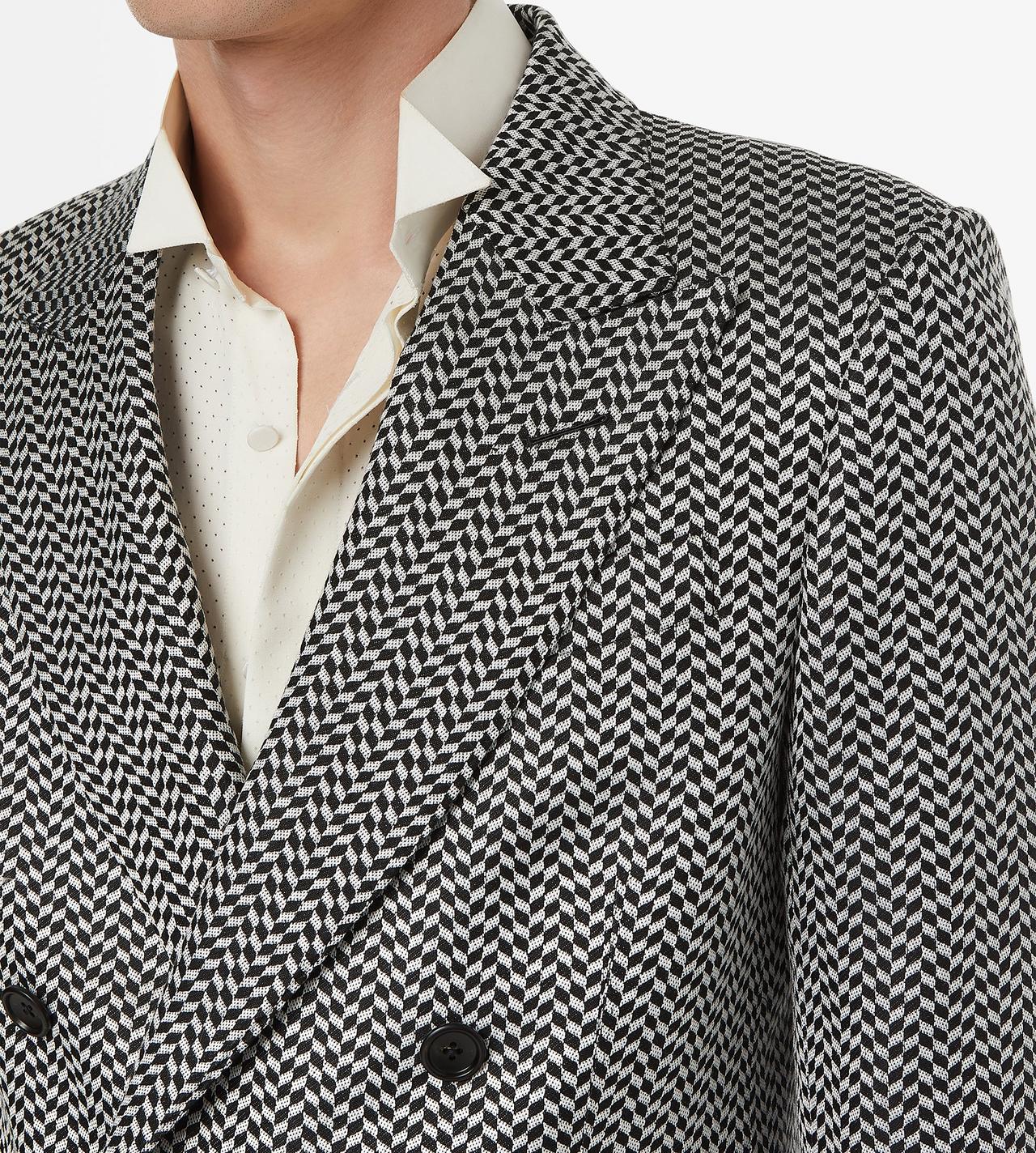 JACQUARD GEOMETRIC DESIGN JACKET image number 1