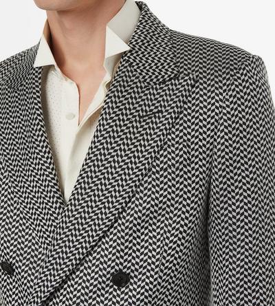 JACQUARD GEOMETRIC DESIGN JACKET image number 1