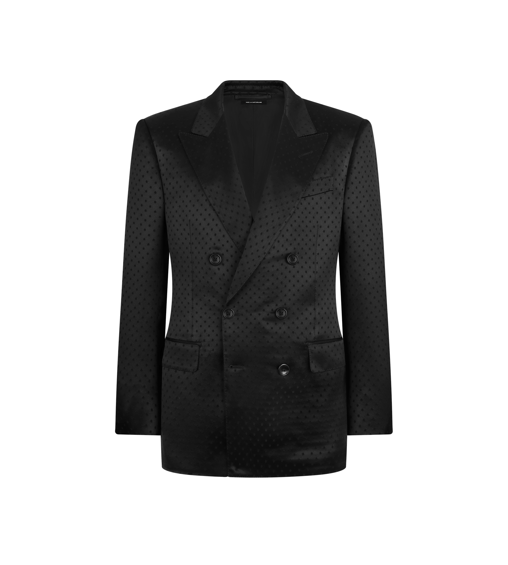 SATIN POLKA DOT JACQUARD JACKET