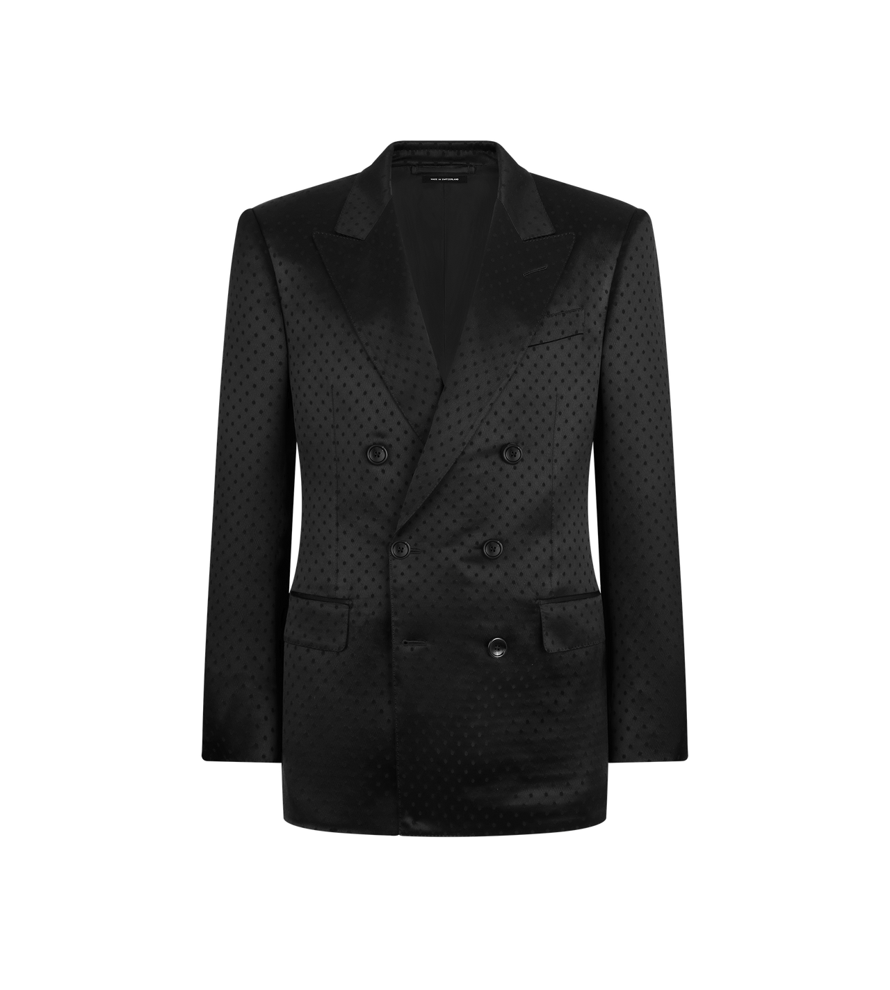 SATIN POLKA DOT JACQUARD JACKET image number 0