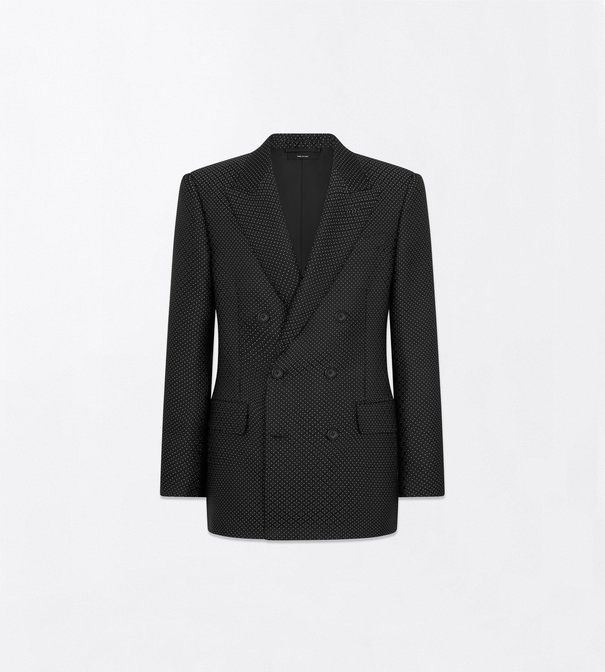 DOTTED LOZENGE JACQUARD JACKET