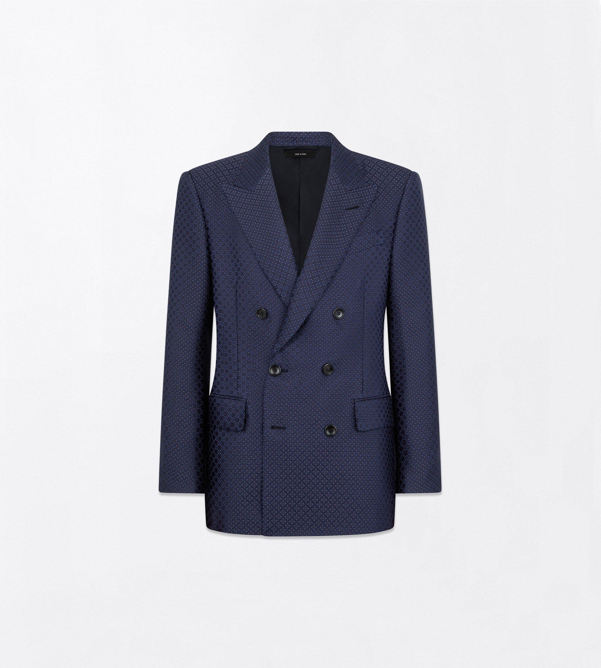 DOTTED LOZENGE JACQUARD JACKET