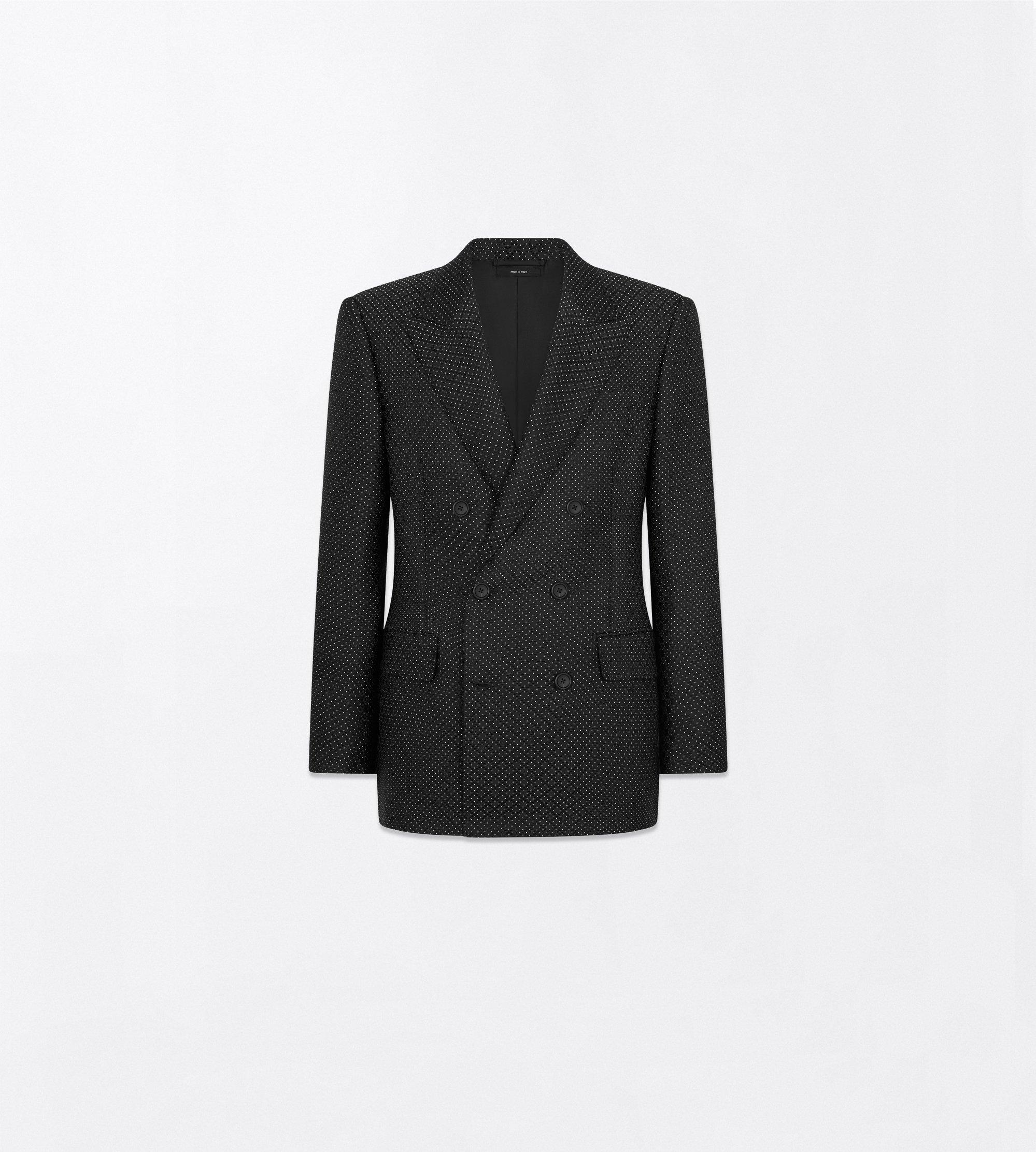 DOTTED LOZENGE JACQUARD JACKET