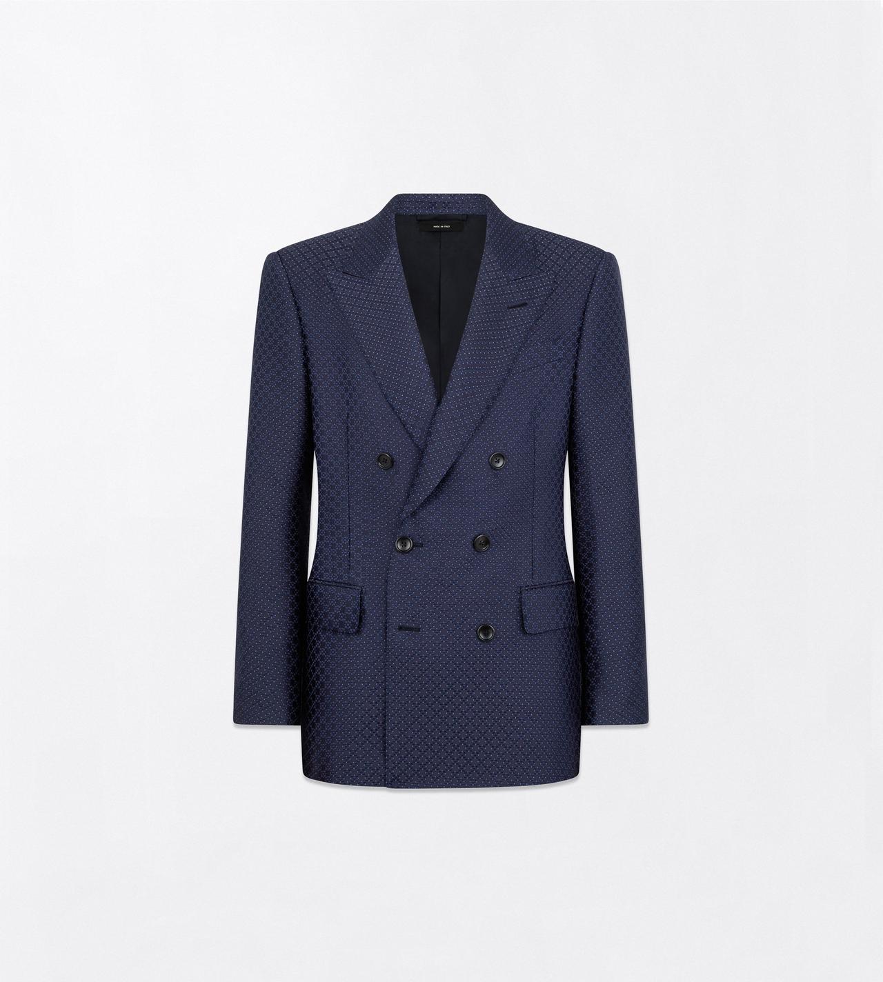 TOM FORD VISCOSE SILK BLEND OC DOTTED LOZENGE JACQUARD JACKET