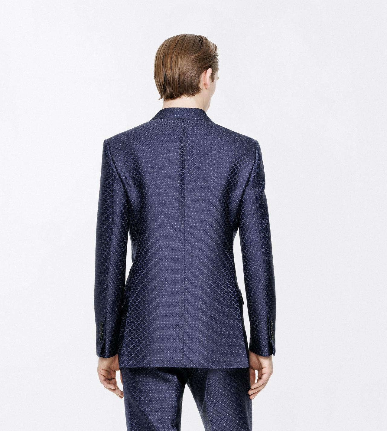 TOM FORD VISCOSE SILK BLEND OC DOTTED LOZENGE JACQUARD JACKET