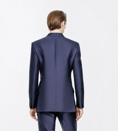 TOM FORD VISCOSE SILK BLEND OC DOTTED LOZENGE JACQUARD JACKET