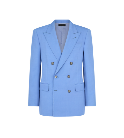 TOM FORD VISCOSE WOOL BLEND PERVINCA JACKE AUS WOLL-VISKOSE-DOPPELFAILLE