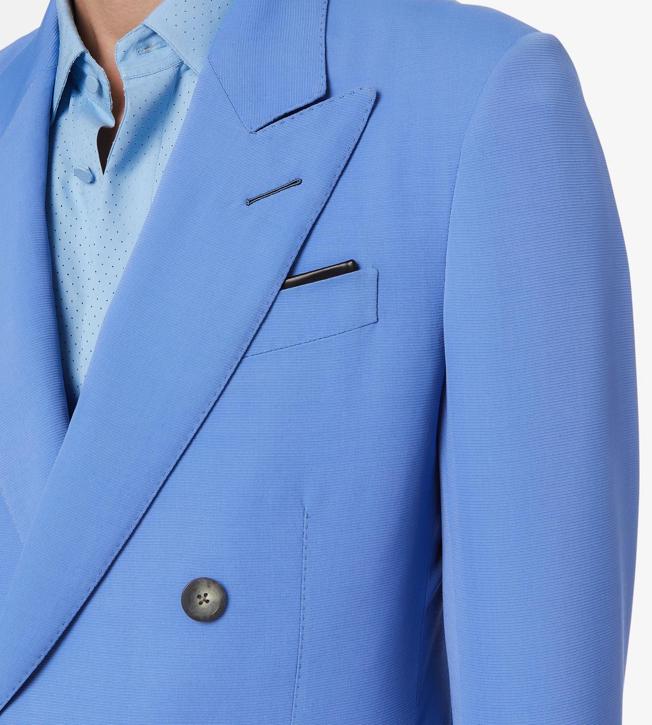 TOM FORD VISCOSE WOOL BLEND PERVINCA JACKE AUS WOLL-VISKOSE-DOPPELFAILLE