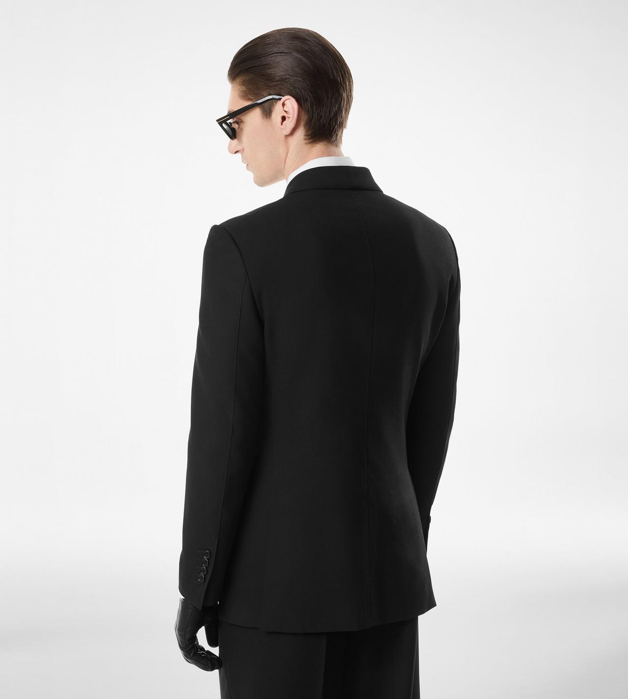 TOM FORD WOOL BLACK BROKEN TWILL JACKET&nbsp;