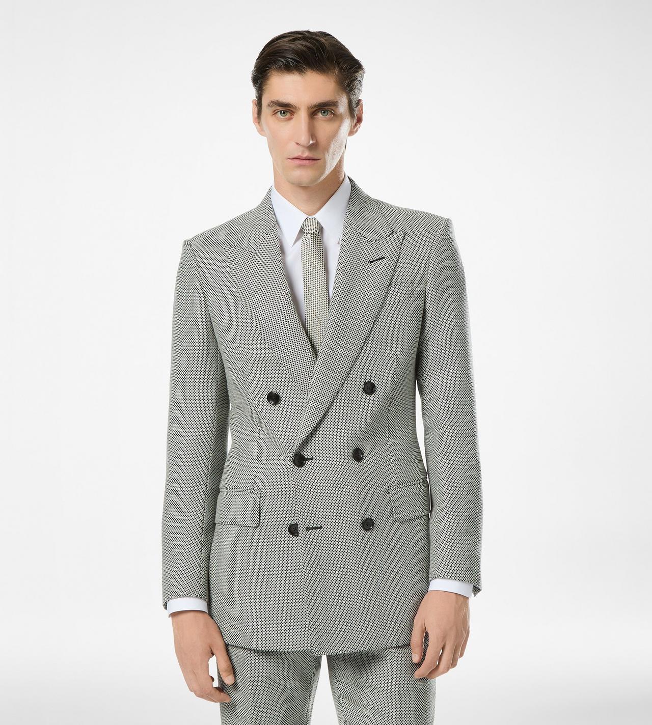 TOM FORD  OC JACKE MIT NEGATIVE-BIRDSEYE-STRUKTUR