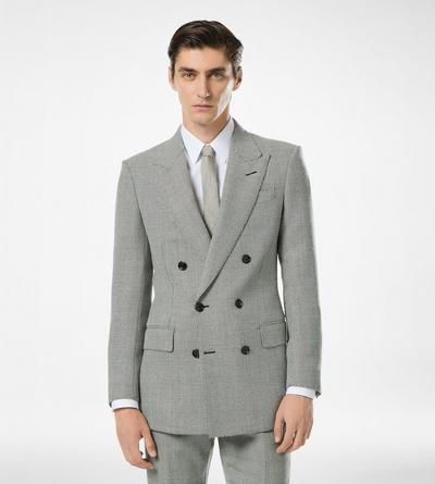 TOM FORD  OC JACKE MIT NEGATIVE-BIRDSEYE-STRUKTUR