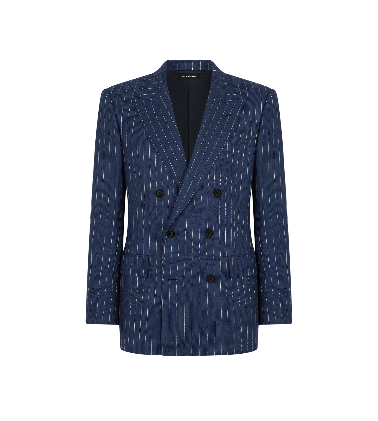 WOOL SILK LINEN HOPSACK STRIPE JACKET image number 0