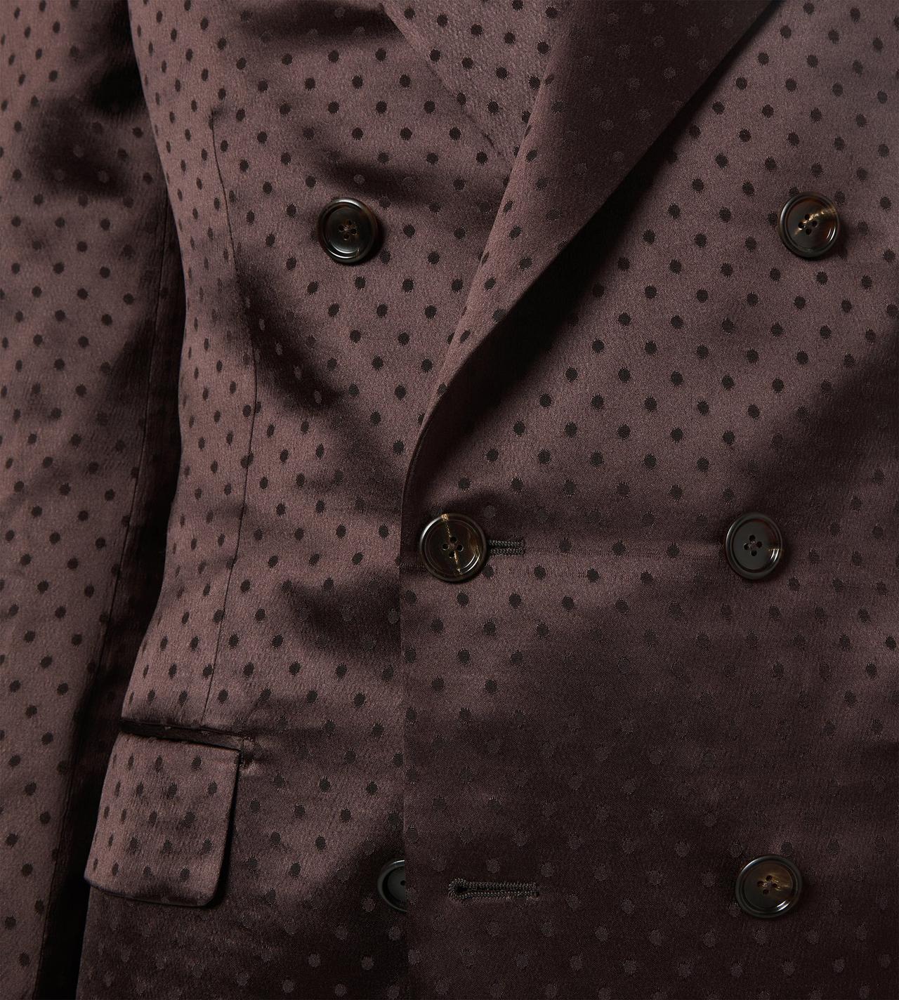 CREPE SATIN POLKA DOT JACQUARD JACKET image number 1