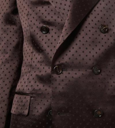 CREPE SATIN POLKA DOT JACQUARD JACKET image number 1