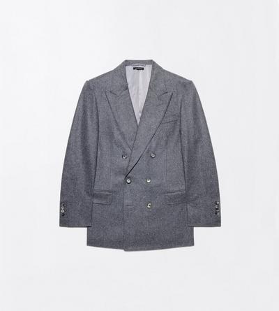 TOM FORD WOOL CASHMERE BLEND OC WOOL CASHMERE FLANNEL COLBERT JACKET