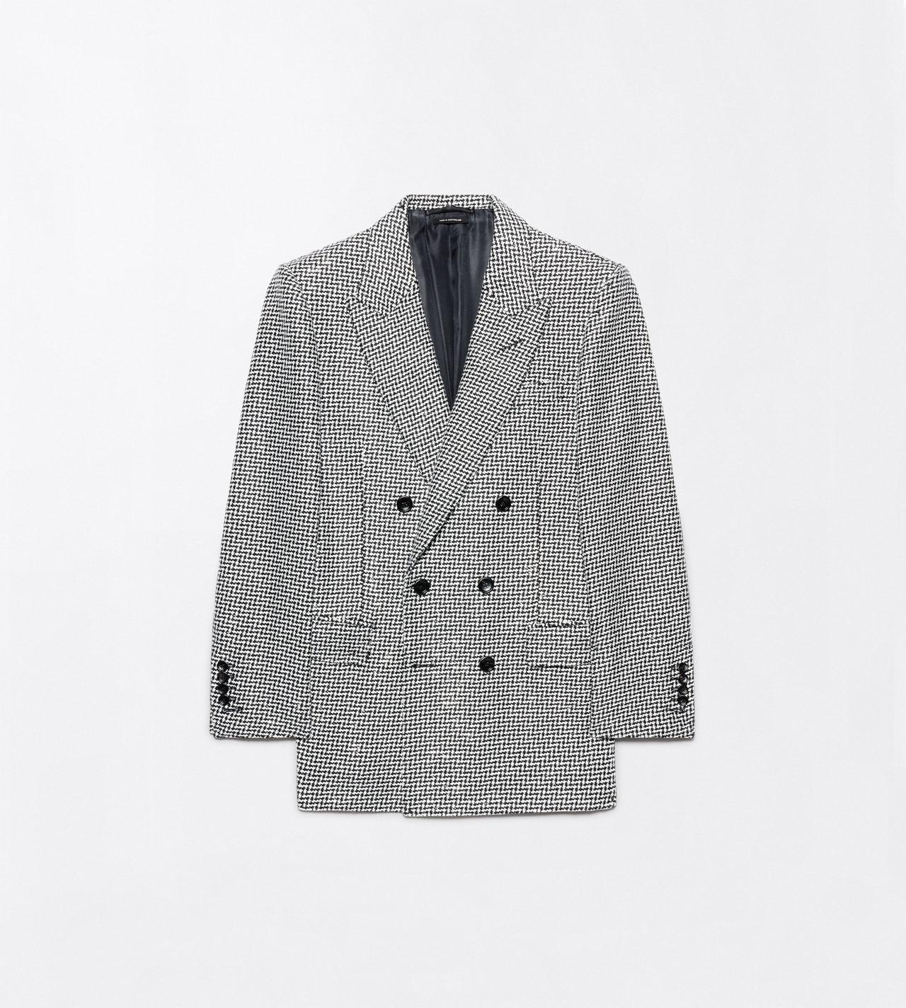 TOM FORD WOOL BLEND OC SEQUIN PIED DE POULE COLBERT JACKET