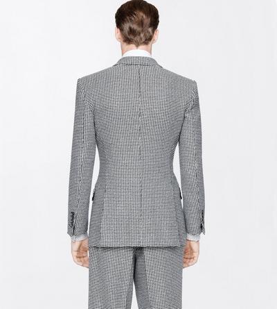TOM FORD WOOL BLEND OC SEQUIN PIED DE POULE COLBERT JACKET