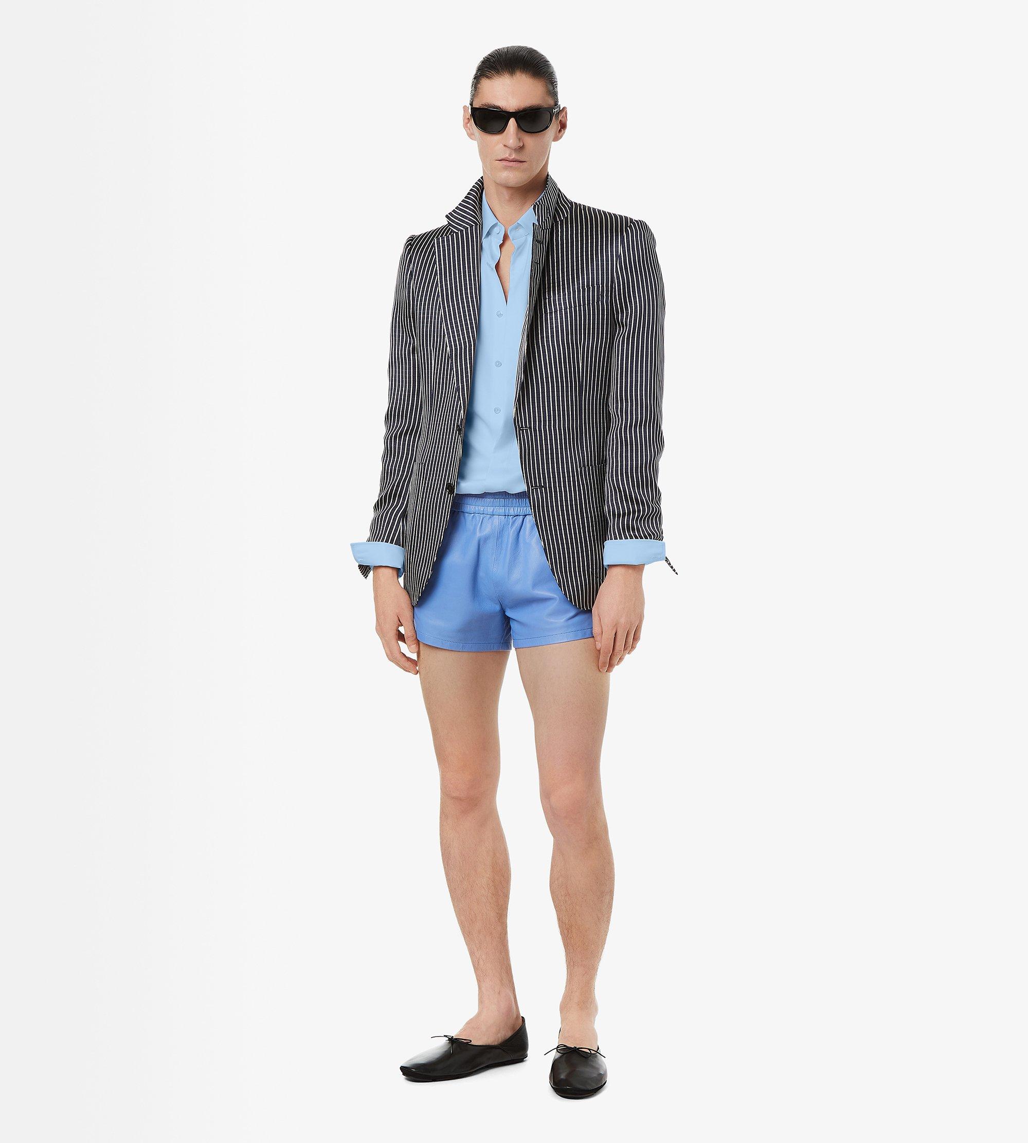 FLUID SILK FAILLE STRIPE JACKET