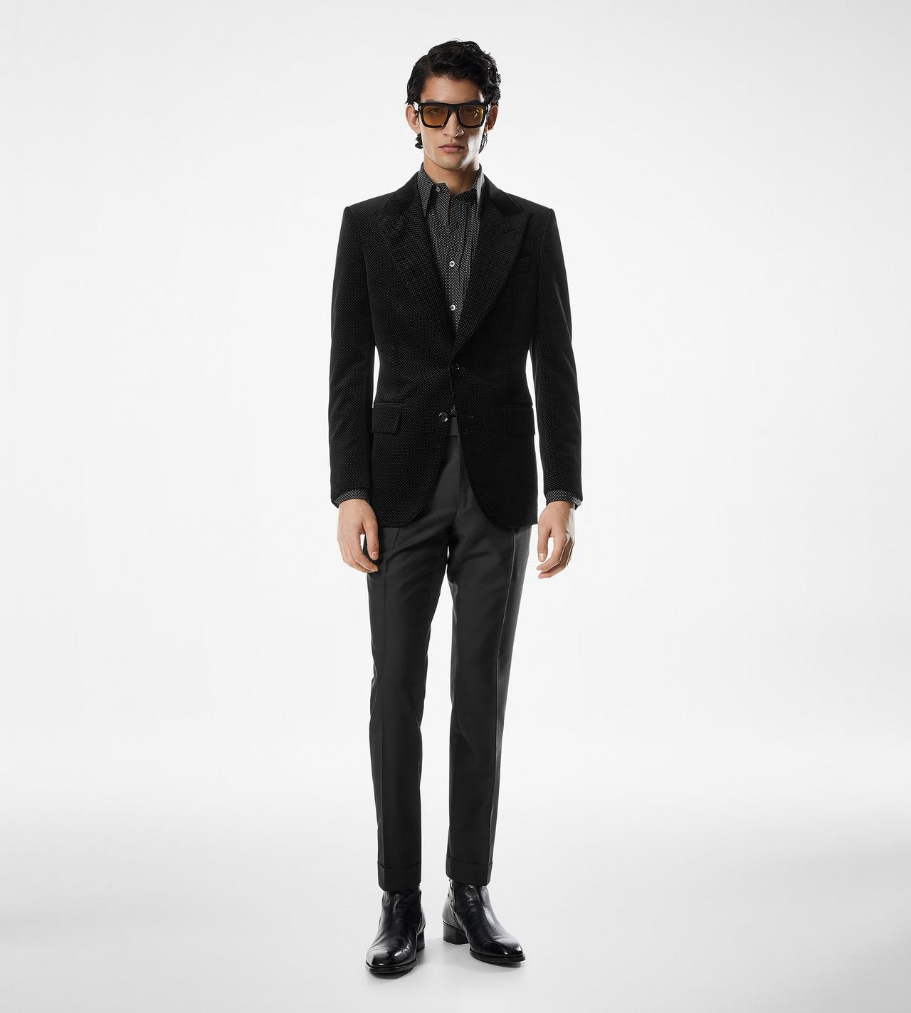 VELVET POLKA DOT DYLLAN JACKET image number 1