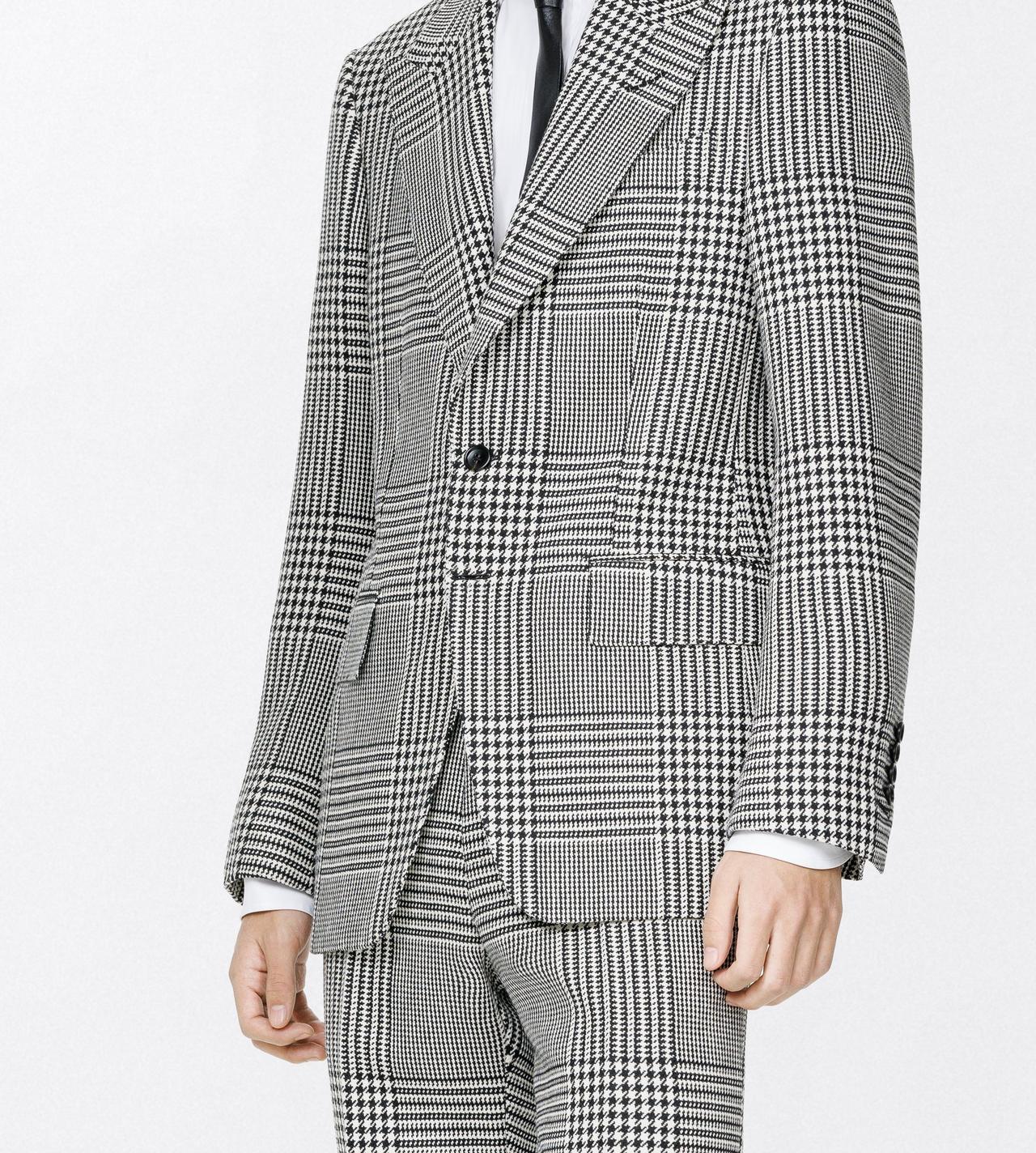 TOM FORD WOOL BLACK AND WHITE PRINCE OF WALES SHELTON JACKET