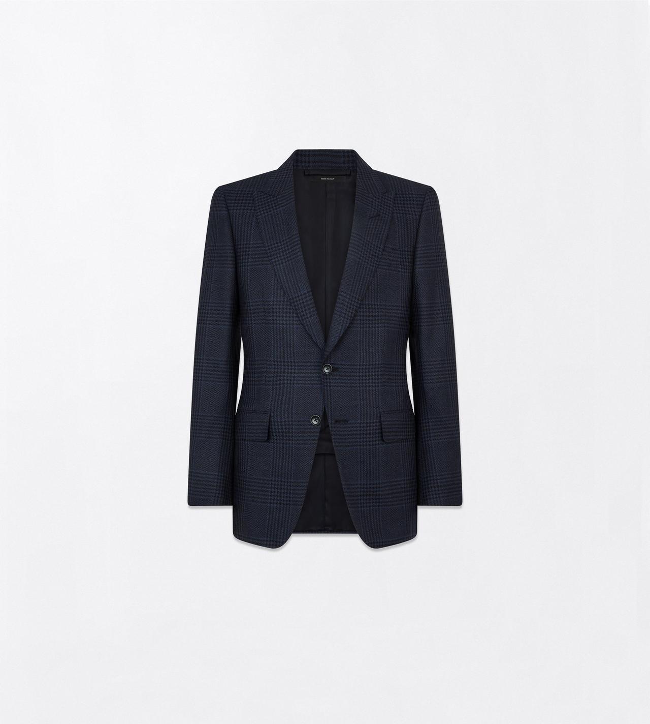 TOM FORD WOOL NAVY MULTICOLOR GRAND CHECK O'CONNOR JACKET