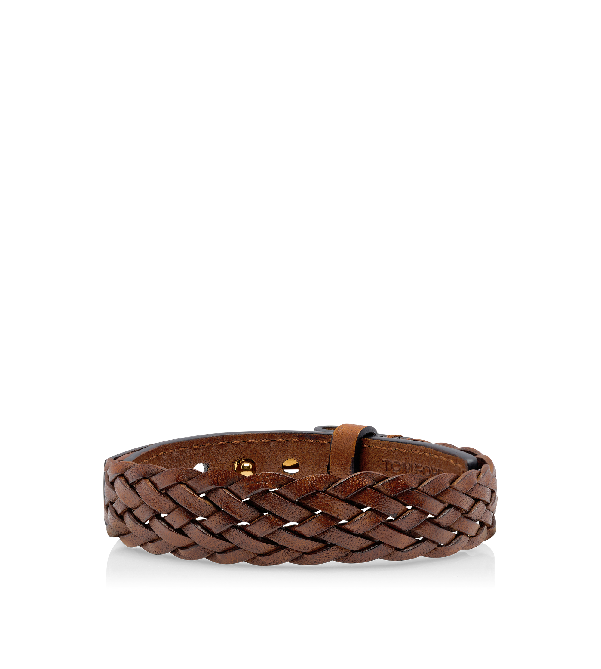 WOVEN LEATHER T BRACELET