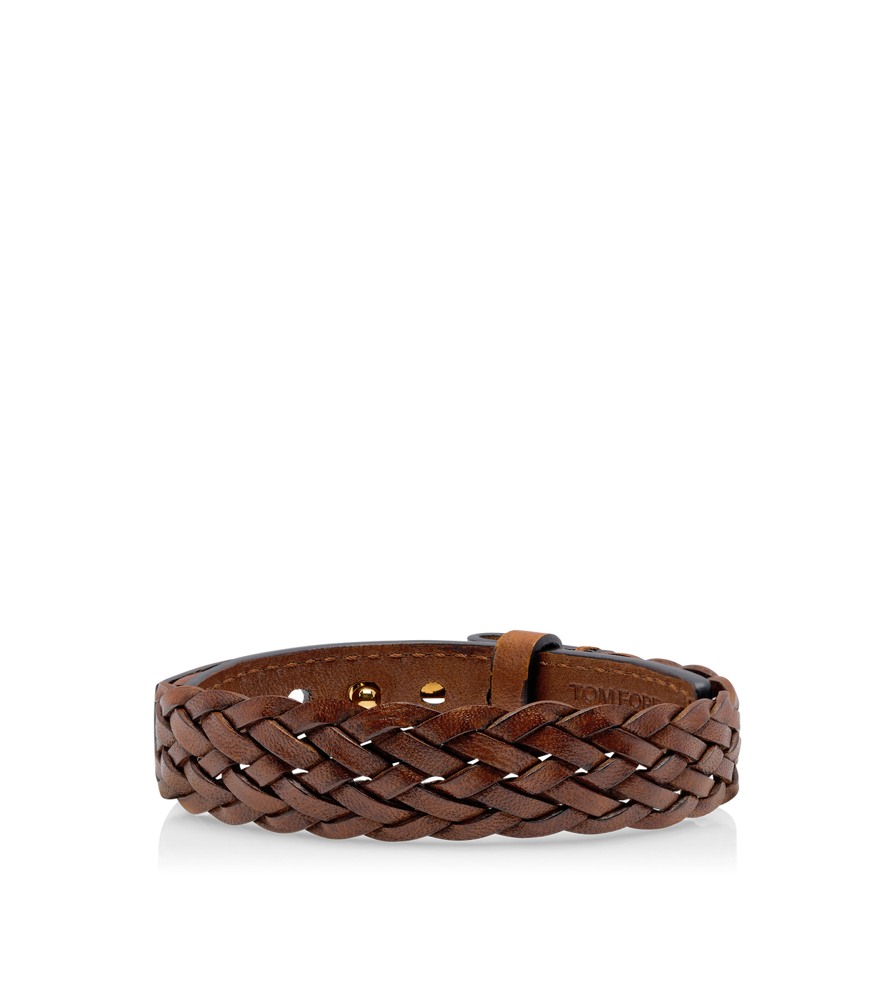WOVEN LEATHER T BRACELET image number 1