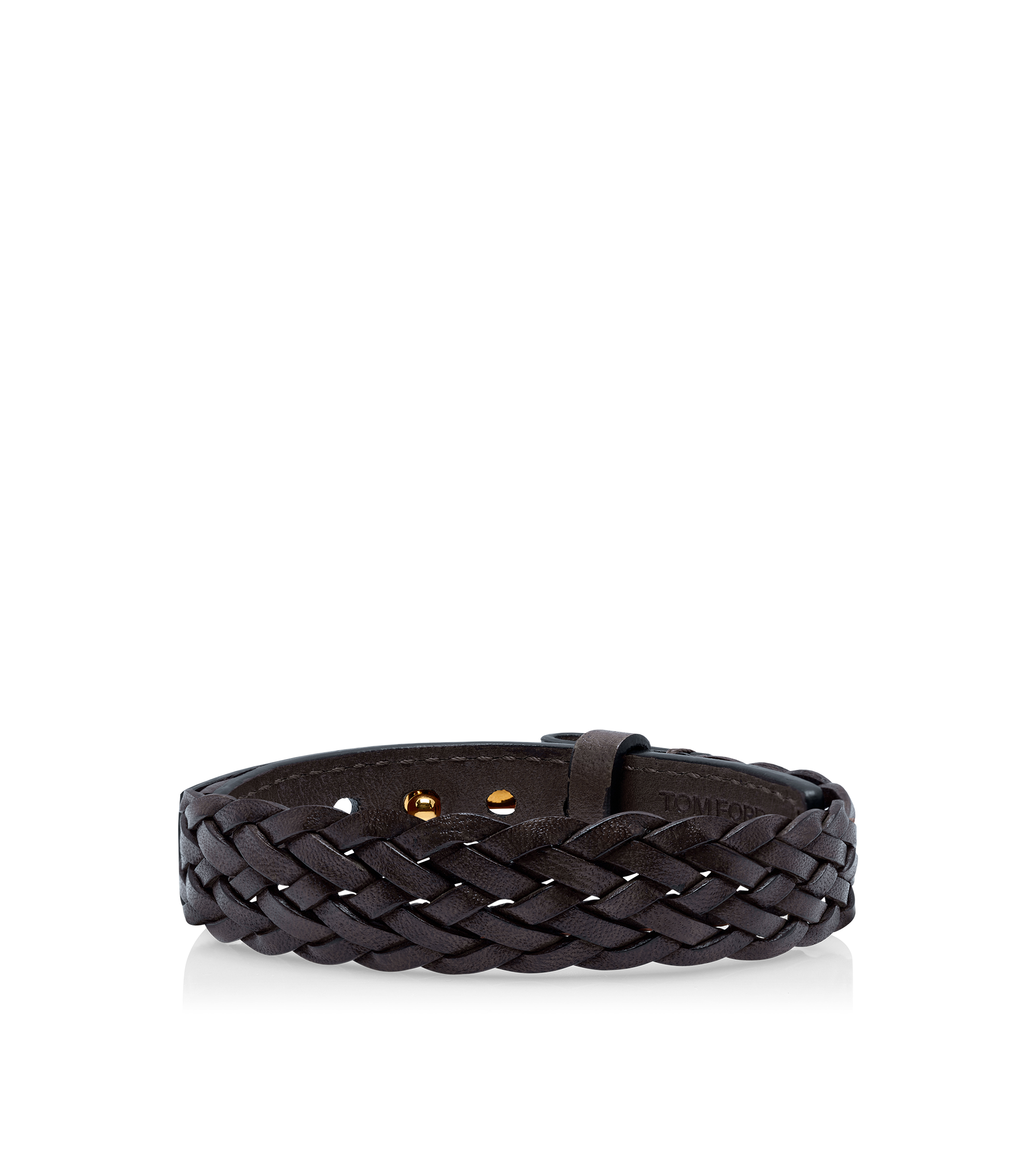 WOVEN LEATHER T BRACELET | TOM FORD Fashion