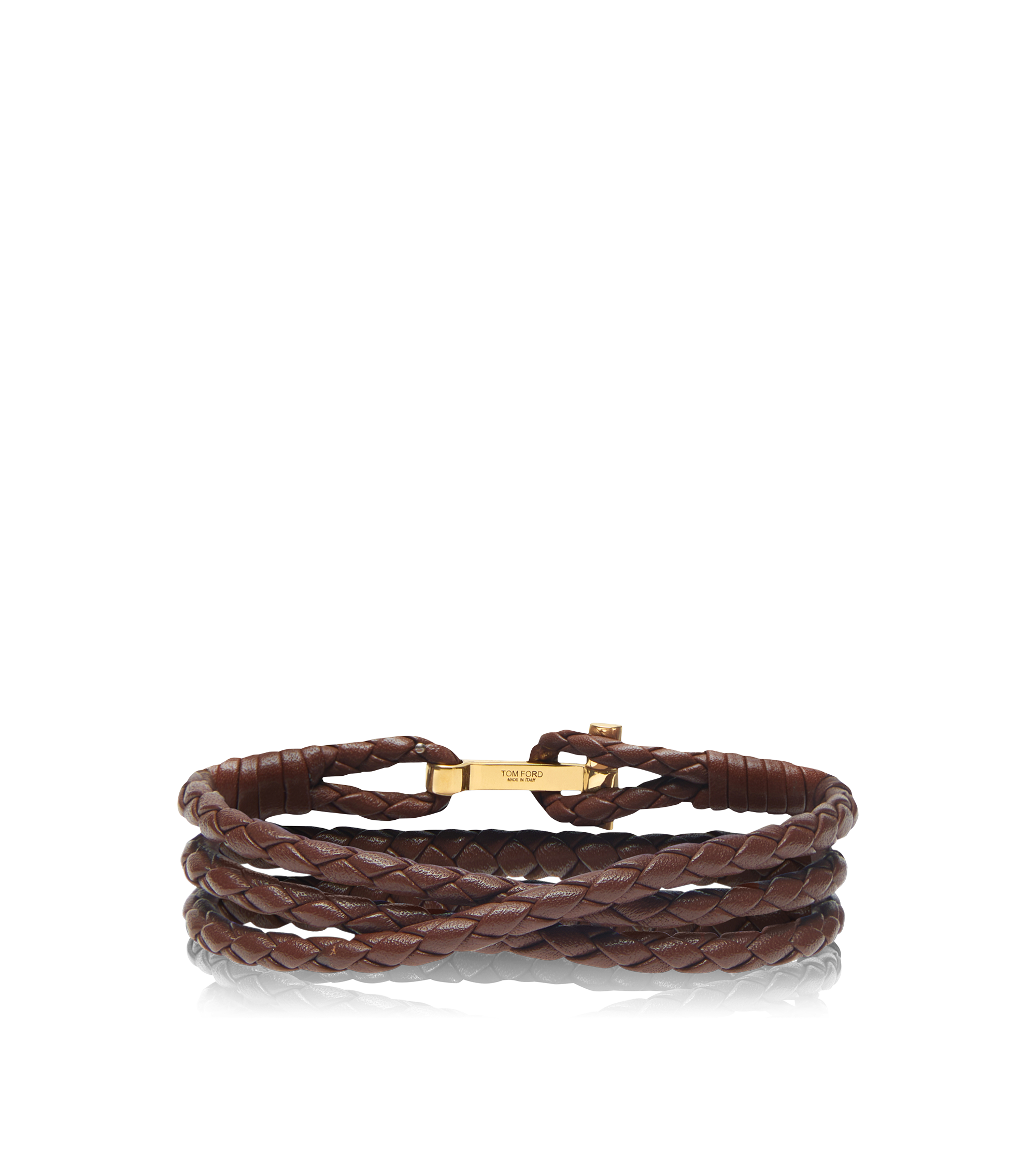 PULSERA DE PIEL TRENZADA