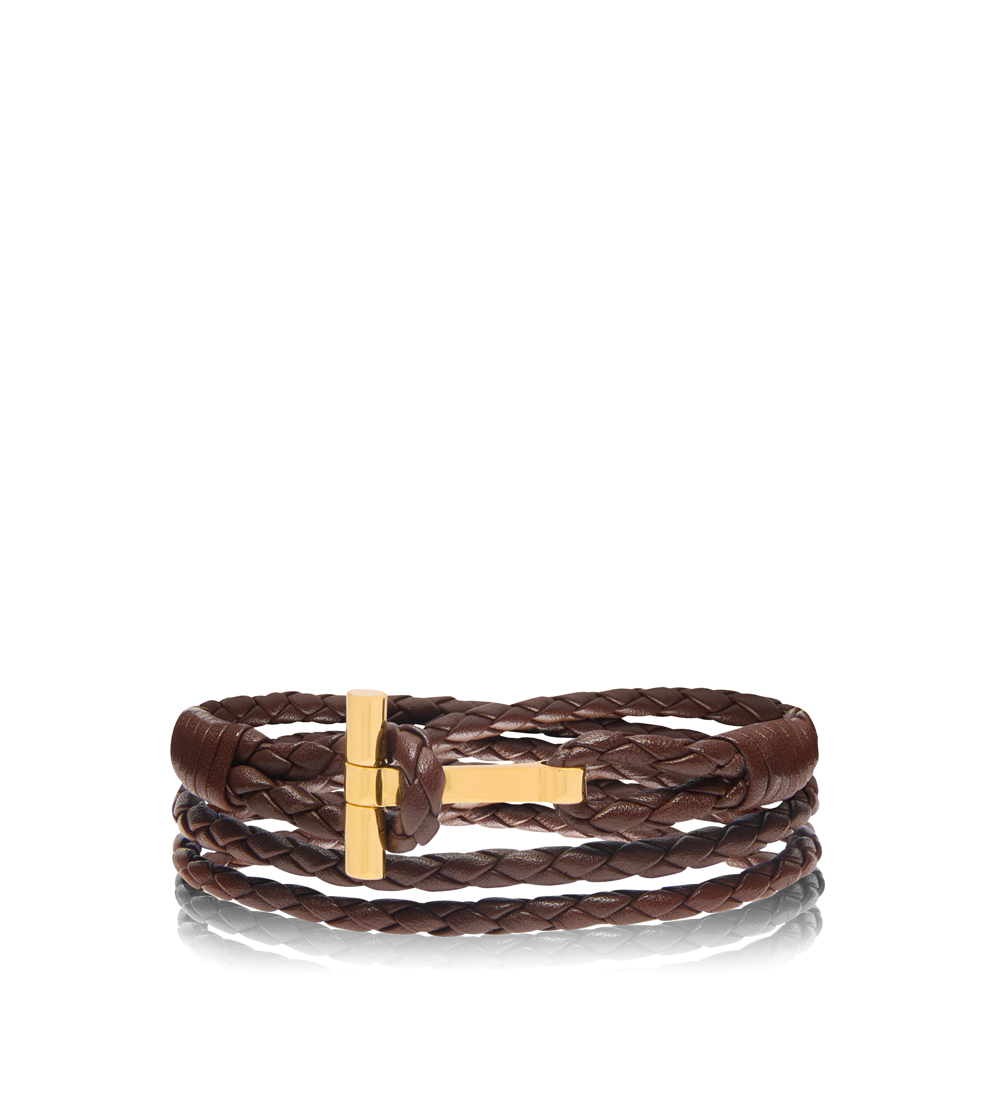 PULSERA DE PIEL TRENZADA