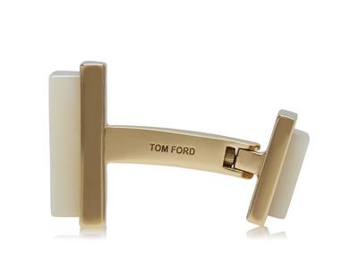 GOLD AND PEARL SQUARE CUFFLINKS | Tom Ford Fashion