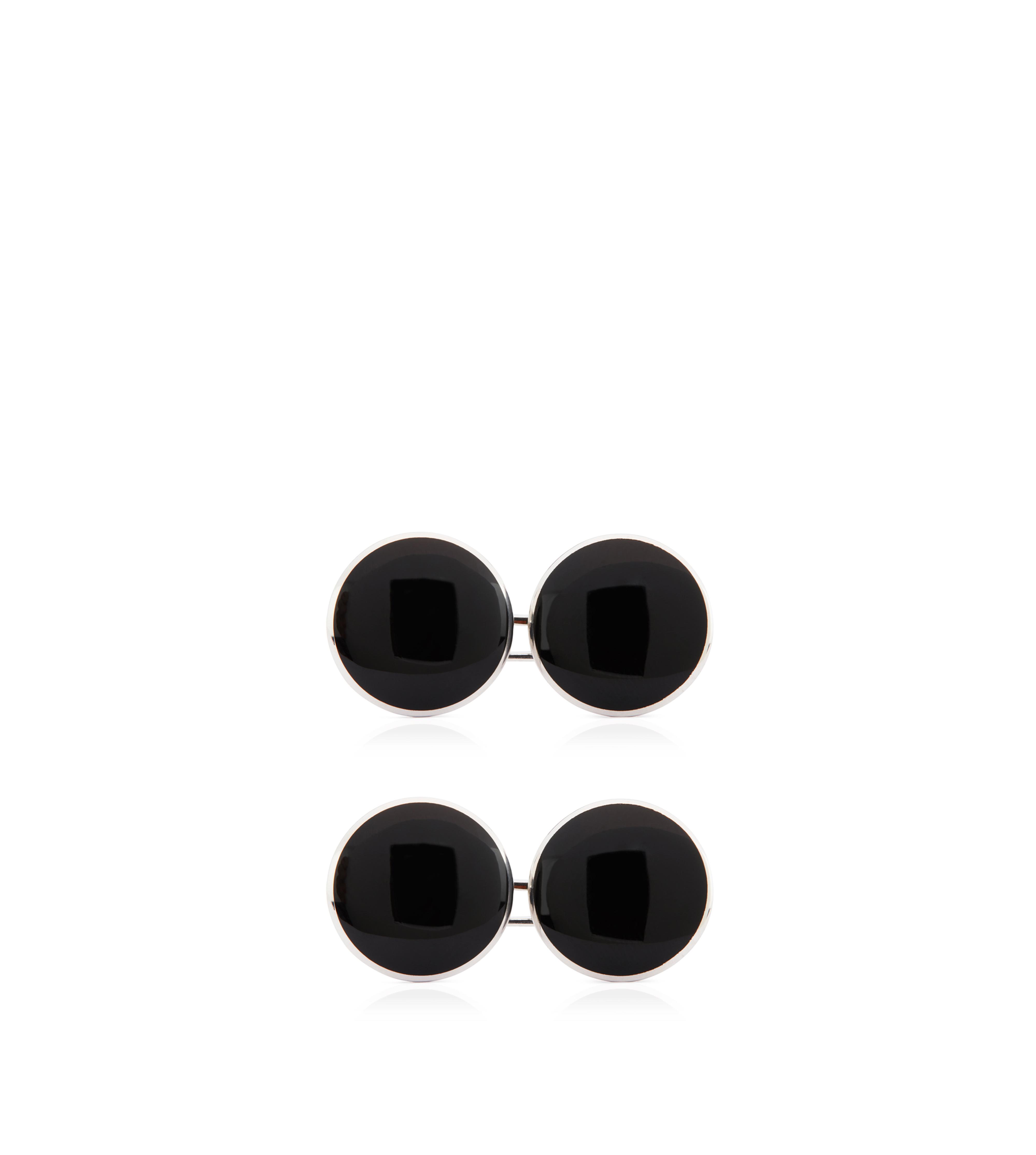 ONYX ROUND CUFFLINKS