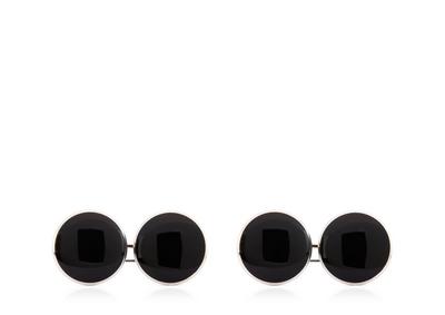 ONYX ROUND CUFFLINKS image number 0