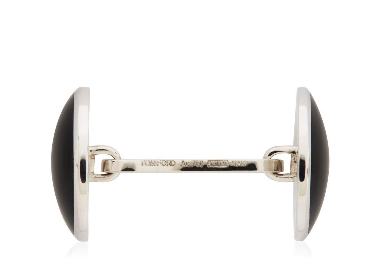 ONYX ROUND CUFFLINKS image number 1