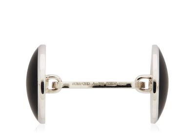 ONYX ROUND CUFFLINKS image number 1