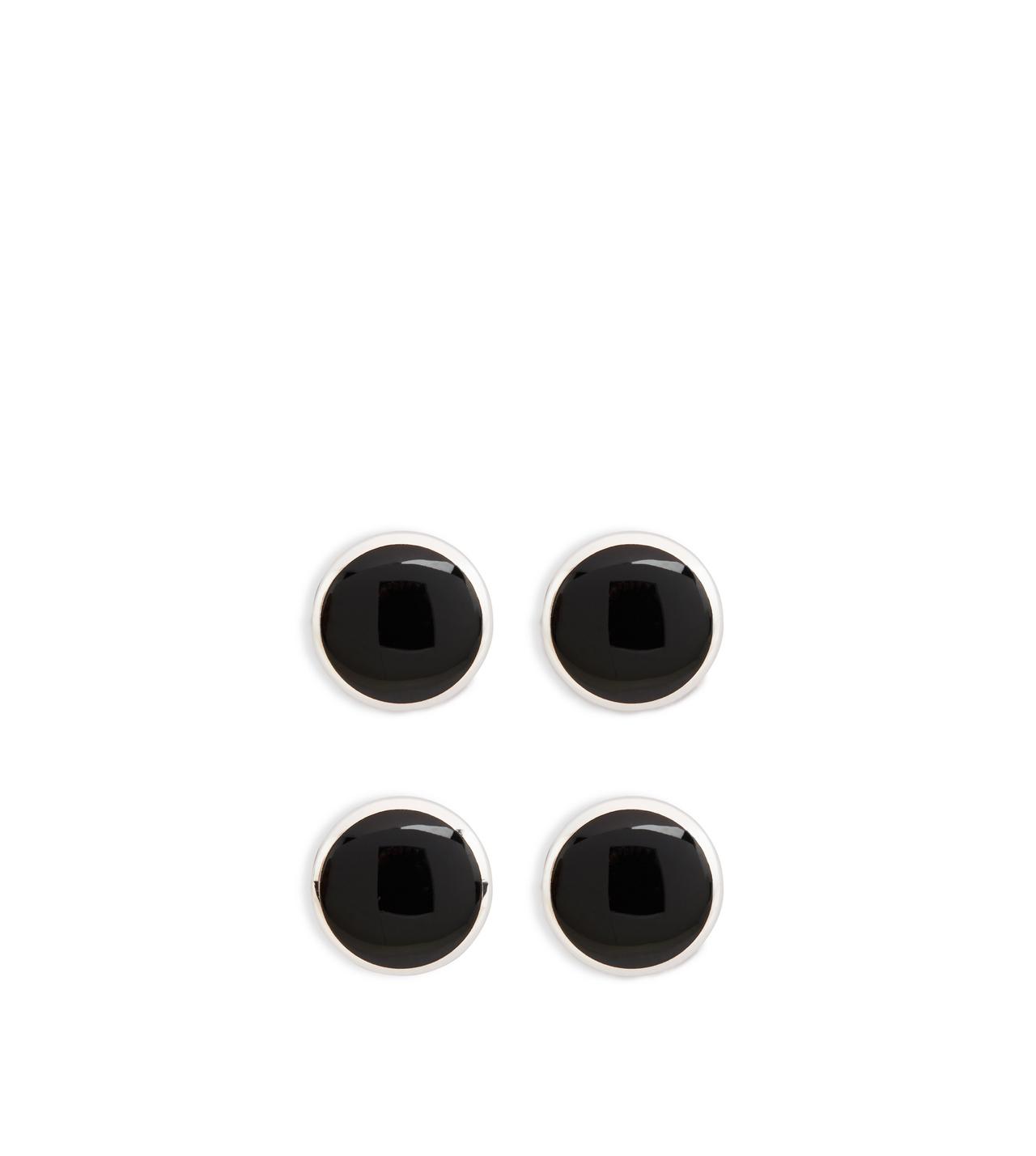 ONYX ROUND SHIRT STUDS image number 2