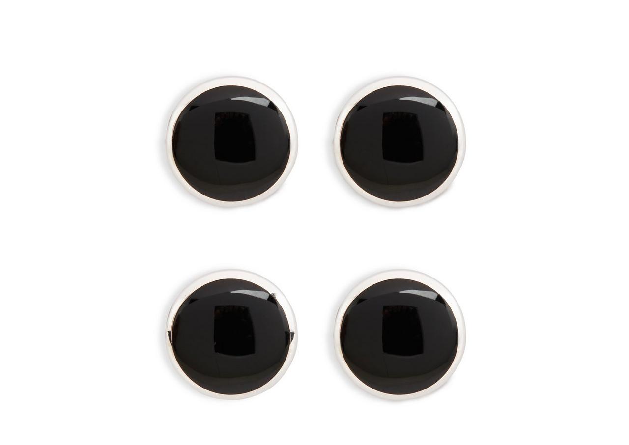 ONYX ROUND SHIRT STUDS image number 0